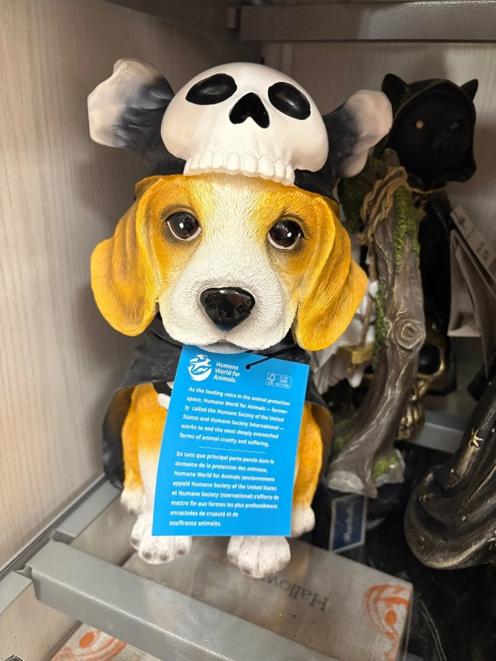 CUTEST Beagle Halloween Dog Skeleton Figurine